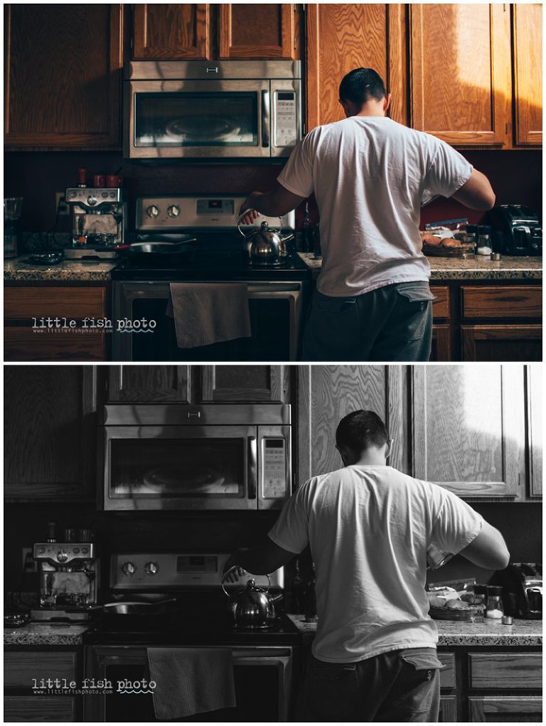 Making Pour-over Coffee - Poulsbo lifestyle photographer - Little Fish Photo