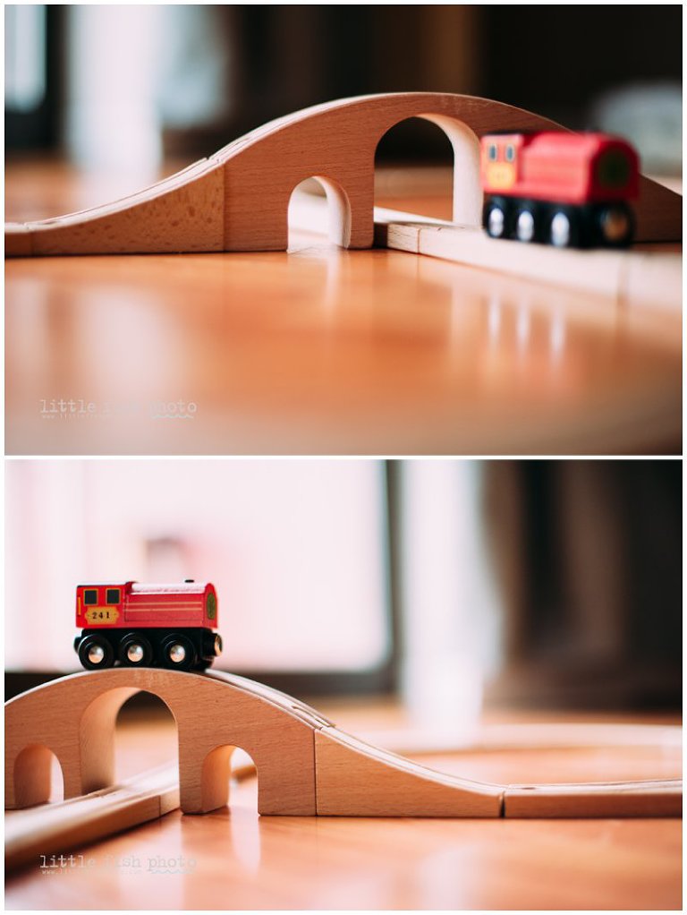 Toy Train Set Diagonals and Energy - Poulsbo lifestyle photographer - Little Fish Photo