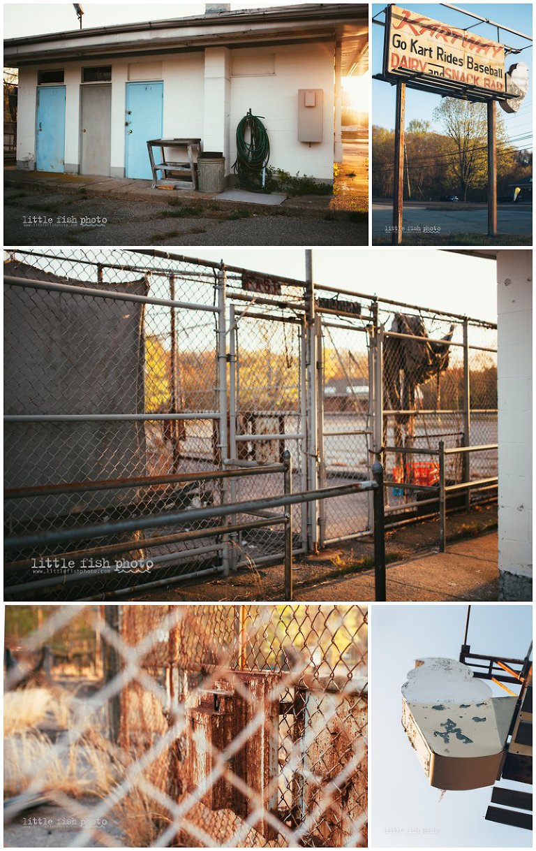 Photographic Sketches - Abandoned Batting Cages in Connecticut - Poulsbo Photographer