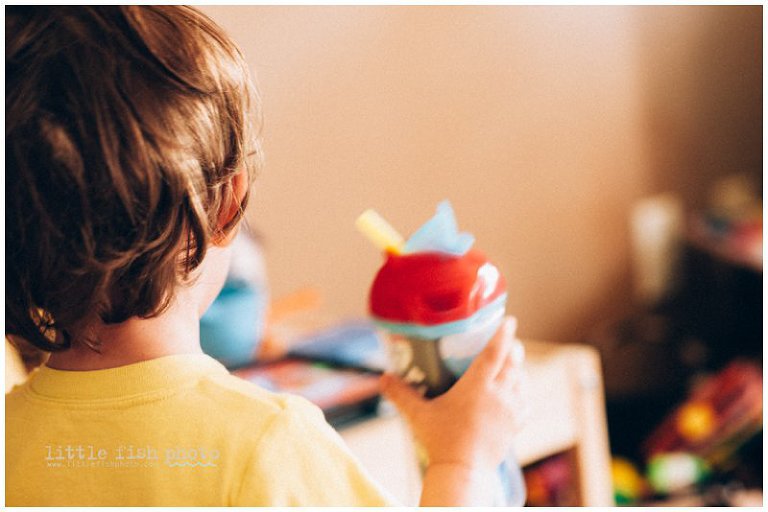 Little boy and Juice - Poulsbo Lifestyle Photographer