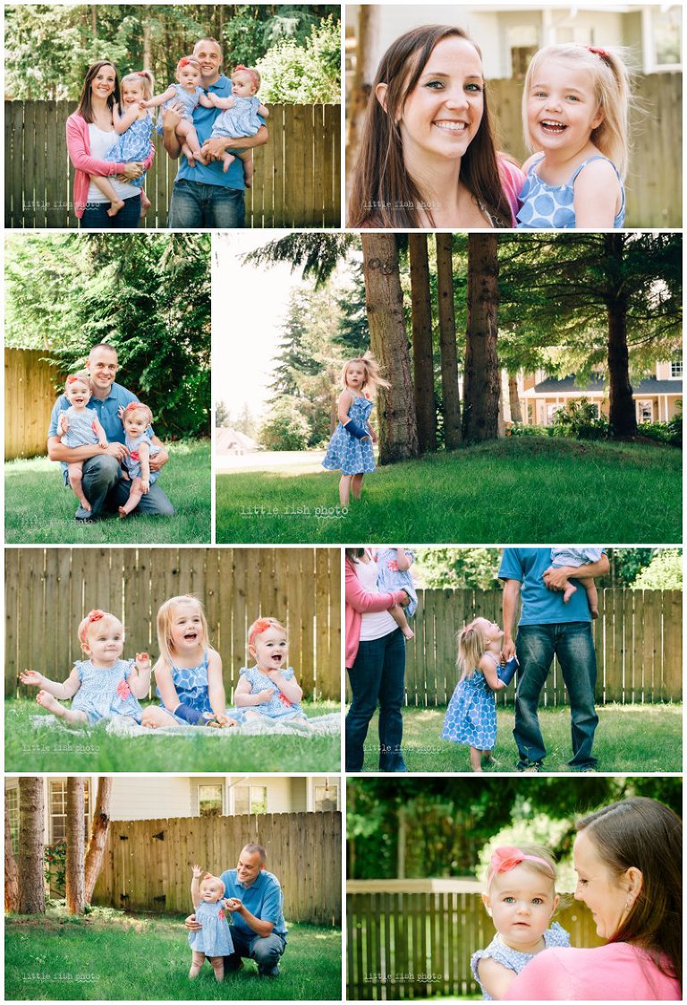 Family of 5 in home photography