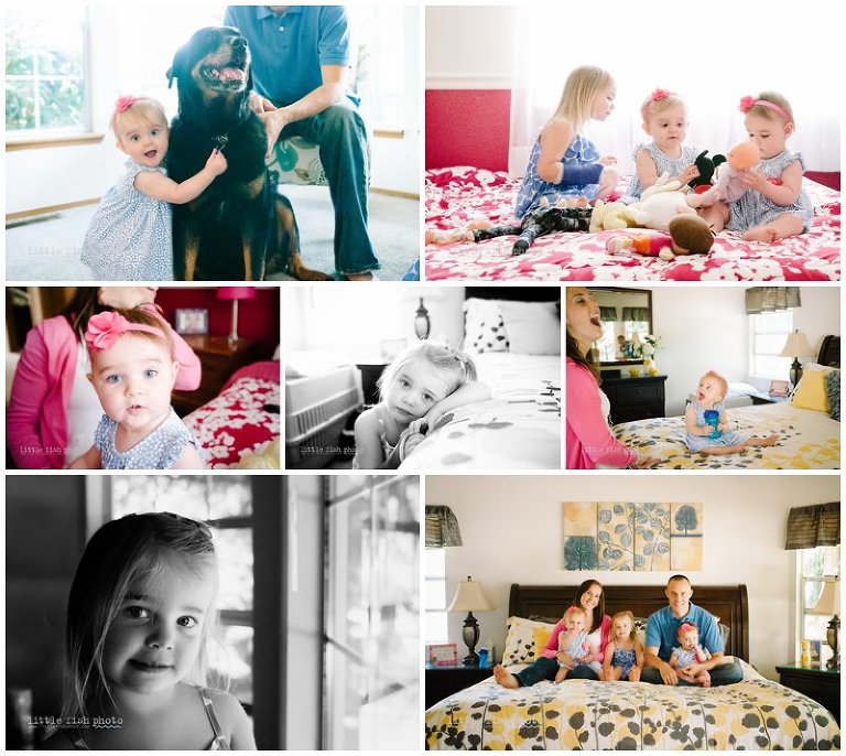 Family of 5 in home photography