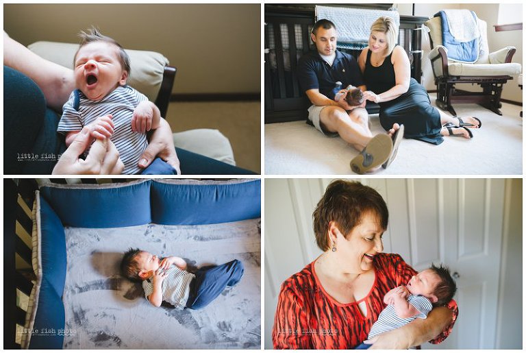 Lifestyle newborn baby boy - Bremerton Photographer