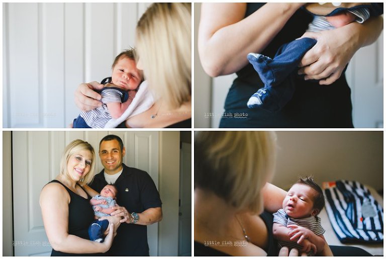 Lifestyle newborn baby boy - Bremerton Photographer