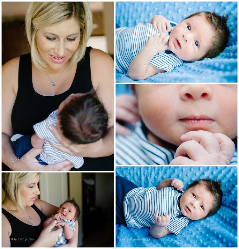 Lifestyle newborn baby boy - Bremerton Photographer