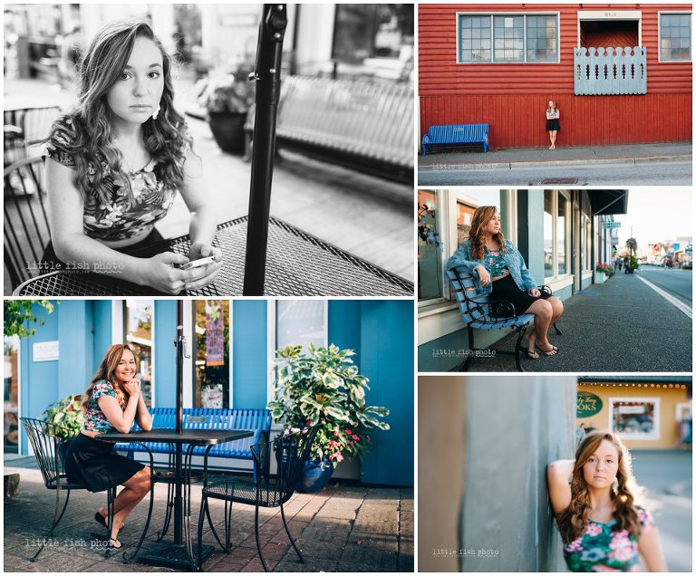 Senior portraits in downtown Poulsbo - Kitsap Senior photography