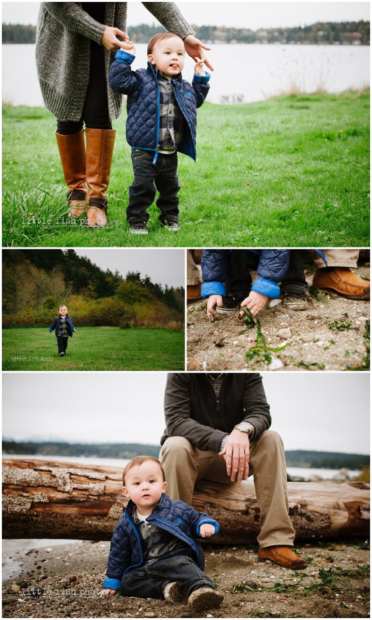 Happy One year old at Park - Bainbridge Island Children's photographer