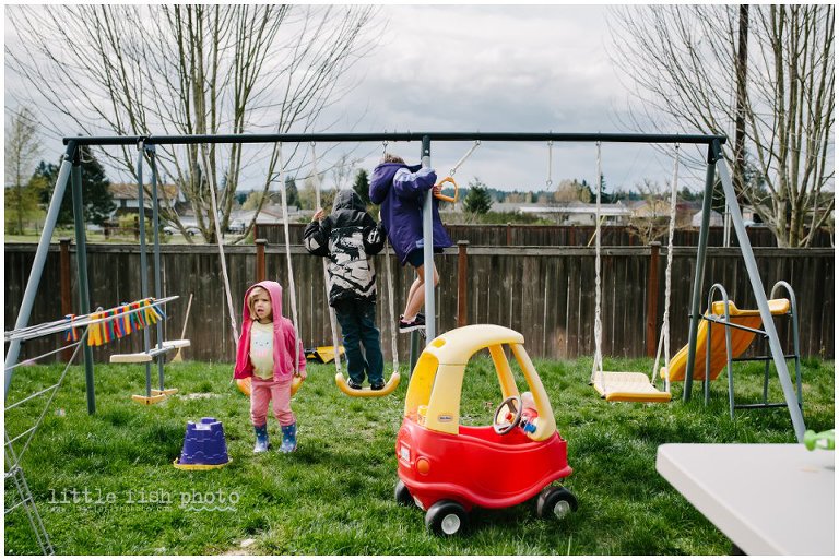 kids on swing set 