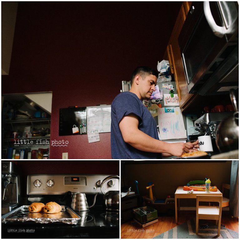 making breakfast - Family Documentary Photography