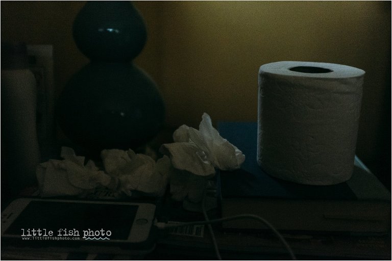 nightstand on sick day - Poulsbo Documentary Family Photographer