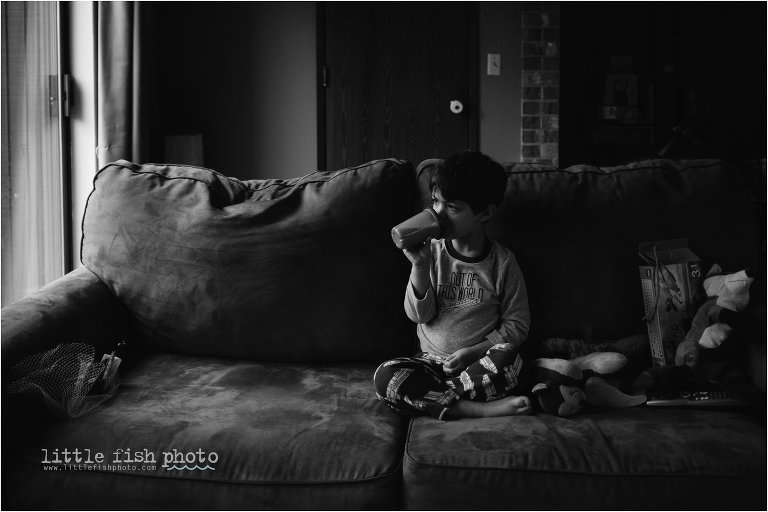 boy drinks from sippy cup - Poulsbo Documentary Family Photographer